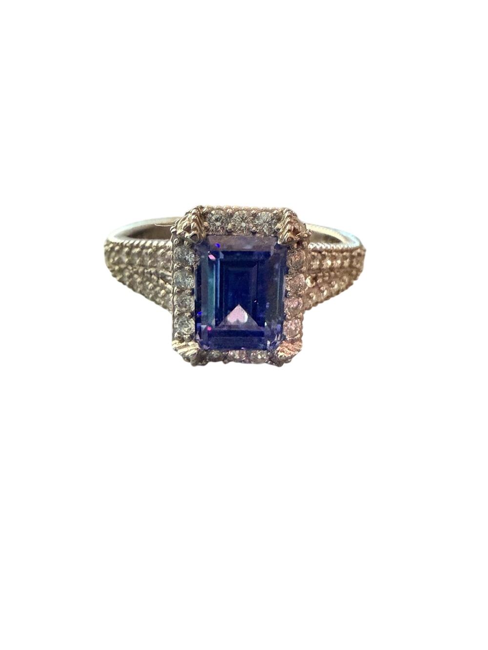 Judith Ripka 925 Sterling Silver Ring Size 10 NEW